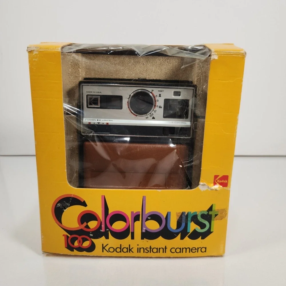 Vintage 1978‎ Kodak Colorburst 100 Instant Camera w/ Box and Manual